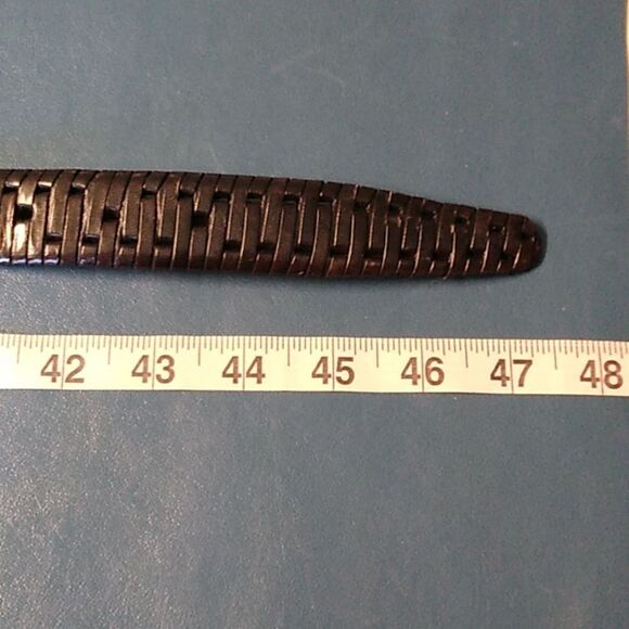 Black Leather Men's Belt Wilson Leather size Large - Picture 6 of 8